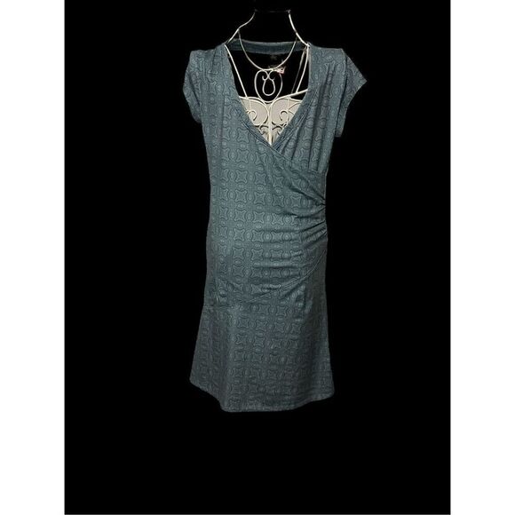 Beautiful Alpine Design Performance pullover v neck Dress Womens Blue Size medi - Picture 4 of 13